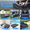 SUV Air Mattress, 9.8 Inch Height Full Size with Mattress 'Wings', USB Wireless Rechargeable Pump & 2 Pillows for Mid/Large SUVs, Road Trips, Camping, Supports 600lbs-2 Year Warranty