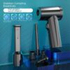 08a0ad39d38d42cf Portable Mini Car Duster Strong Suction Power Handheld Vacuum hine Rechargeable Basic Version 5 Nozzles