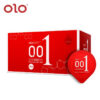 OLO Ultra Thin Condom 0.01 Feeling Penis Sleeve Hyaluronic Acids Rubber Latex Ejaculation Delay Dotted Condoms Intimate Sex Toy