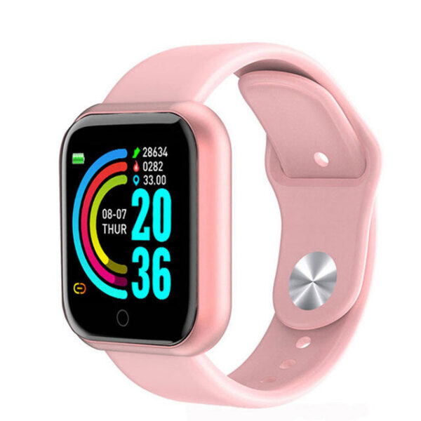Y68 Watch Color Screen Step Counting Multi Sport Mode Message Reminder Photography Music Remote Control Smart Band