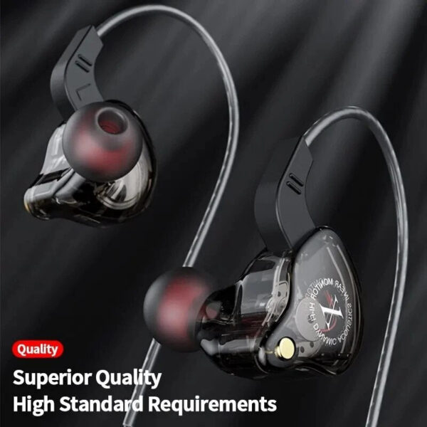 08c3b4cb37a1b389 X2 In-ear Sports Ear Wrap HIFI Heavy Bass Wired Mobile Phone Music Super Clear Sound Quality Gaming Headphones