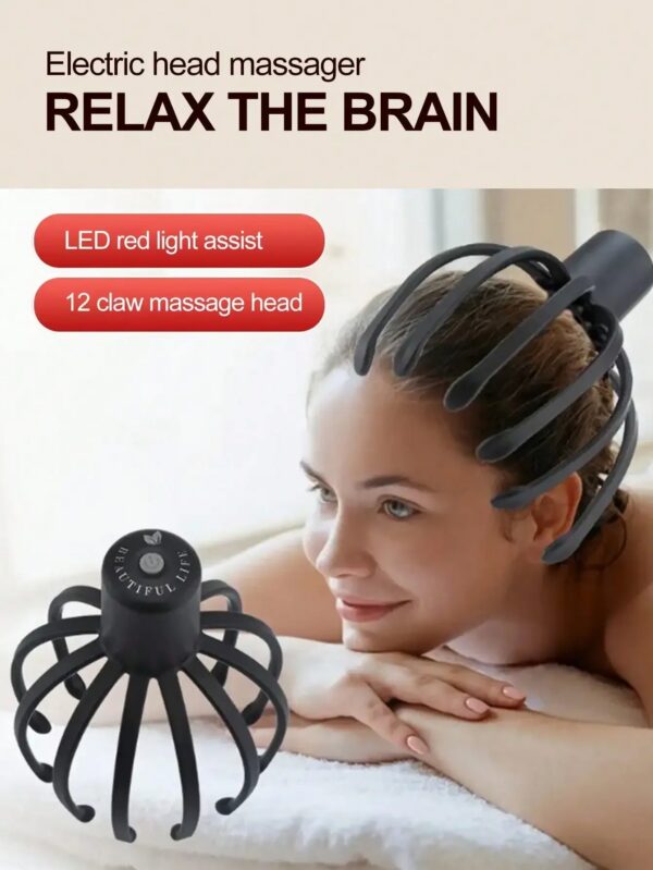 08cbe5340bfae2a8 Intelligent Electric Octopus Head Massager Soul Extraction, Head Scratching Meridian Dredging, Scalp Massage And Relaxation Tool