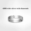 08e51a3dff03efa9 designer ring Screw Mens Rings Woman Classic Lover for Love Wedding Diamond Ring Gold Sier Rose Never Fade Not Allergic -4/5/6mm