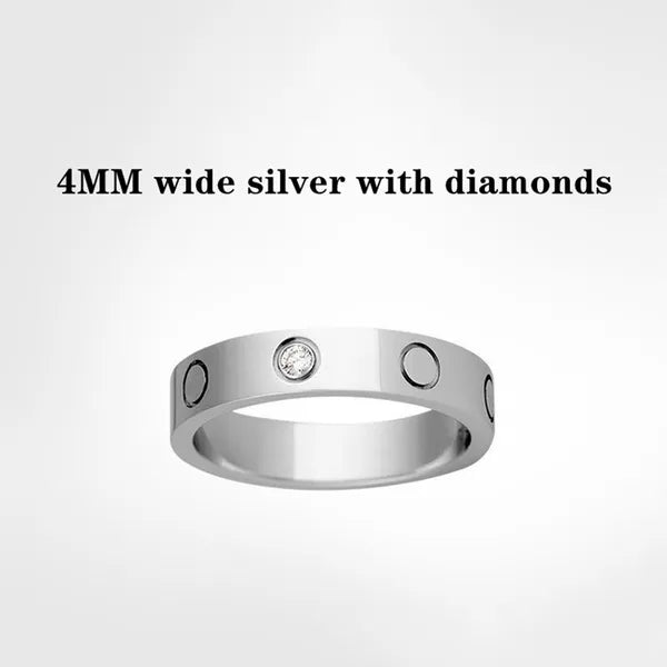 08e51a3dff03efa9 designer ring Screw Mens Rings Woman Classic Lover for Love Wedding Diamond Ring Gold Sier Rose Never Fade Not Allergic -4/5/6mm