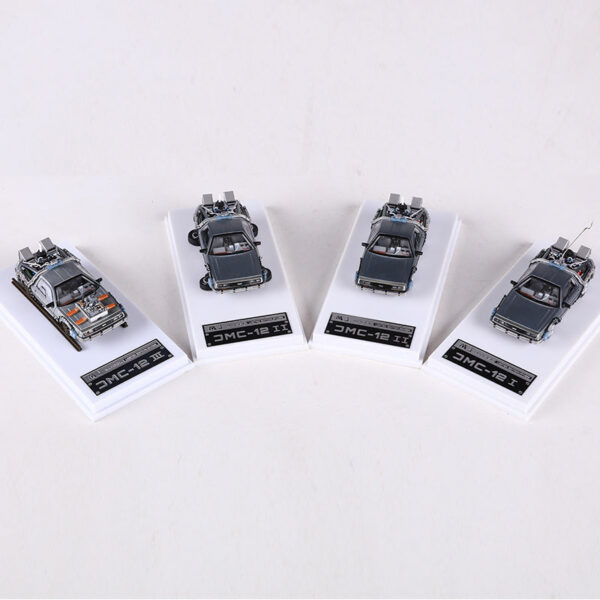 08ec69455297fc06 MJ 1:64 DeLorean DMC I II III Back To The Future Time hine Mr.Fusion Diecast Toy Vehicle Car Model