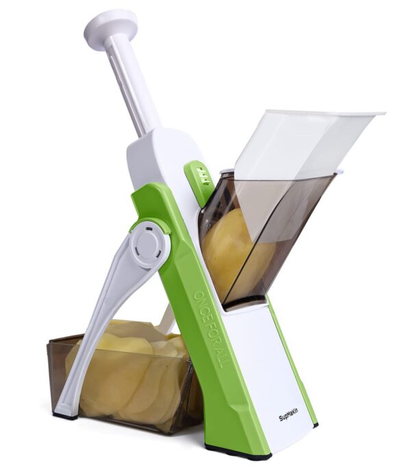 09079eeb650598c6 SUPMAKIN Safe Mandoline Slicer Kitchen, Adjustable Potato Slicer,Vegetable Chopp