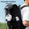Portable Camping Tent Ceig Canopy 8000mah Rechargeable Wireless Fan Air Circulators with Remote Control Light