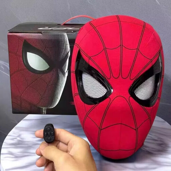 090e29f49e6738f9 Mobile Eye Electronic Spider Man Desktop Decoration Sculpture 1:1 Remote Control Adult and Children's Gift