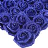 091812f670e83dd6 IPOPU Artificial Flowers, 25pcs Foam Glitter Roses Glitter Foam Rose Foam Rose with Stem for DIY Wedding Bridal Bouquet Home Party Decoration(Coffee)