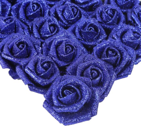 091812f670e83dd6 IPOPU Artificial Flowers, 25pcs Foam Glitter Roses Glitter Foam Rose Foam Rose with Stem for DIY Wedding Bridal Bouquet Home Party Decoration(Coffee)