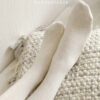 Autumn Winter Pantyhose Cotton Knitted Twist Stockings Colorful Warm Striped Women Full Foot Tights 201109