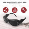 Red LED Infrared Light Protective Eyes Protection for Tanning Goggles UV Blocking IPL Laser Safety Glasses