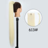 0964e7318faf4151 34inches Synthetic Ponytail Hair Extension Clip in Fake Wig Hairpiece Blonde Wrap Around Pigtail Long Smooth Overhead Pony Tail