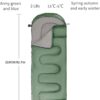 Sleeping Bag With Hood, 3 Season Waterproof Warm Lightweight Rectangular Envelope Camping Sleeping Bag for Adults Camping, Hiking, Backpacking, Traveling, Outdoor & Indoor Activities