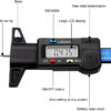 096970d77dec9c32 1PC Digital Depth LCD Tread Gauge For Car Tire 0-25mm Measurer Tool Caliper Repair Tools