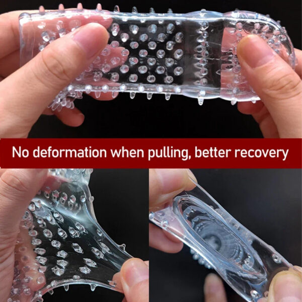 096e3e8d23c8e770 Spike Condoms Penis Extension Sleeves Sex Toys for Men Delay Ejaculation Reusable Condoms Enlargement Sperm Lock Cock Ring