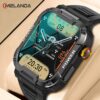 MELANDA 1.85 Outdoor Military Smart Watch Men Bluetooth Call Smartwatch For Android IOS IP68 Waterproof Sports Fiess Watches