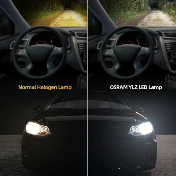 09801a926048da47 OSRAM LEDriving YLZ HL H7 H4 LED Car Headlight H1 H8 H11 H16 HB3 HB4 HIR2 9012 12V 6000K Super Bright White Lamps Auto Bulb 2pcs