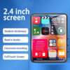 2.4-inch full-screen toucreen MP3 player, mini Mp4 player with Bluetooth, 4-128GB, hi-fi, HD, lossless recording, FM radio, v