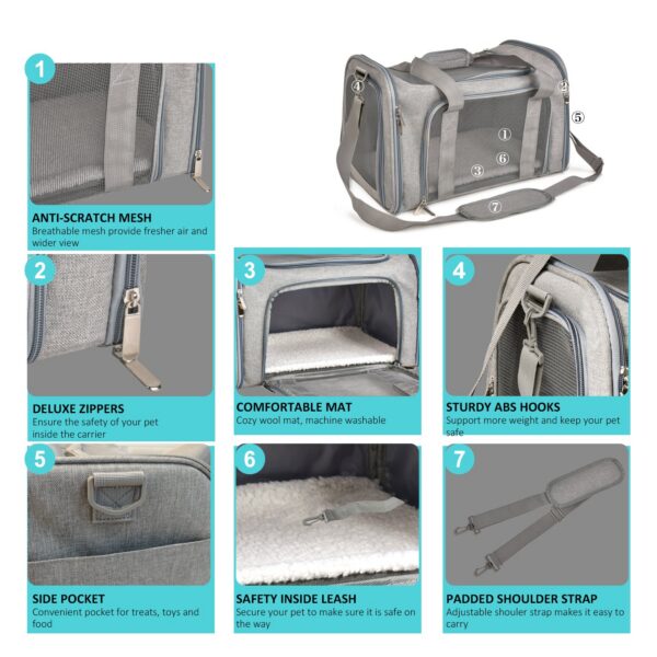 098a499718e8f8d4 Carrier Bag Soft Side Backpack Cat Pet Carriers Dog Travel Bags Airline Approved Transport For Small Dogs Cats Outgoing