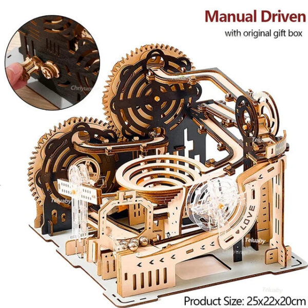 099152eb148804ce DIY Assemble 3D Wooden Puzzle Marble Run Set nical Model Building Kits for Adult Kids - STEAM Educational Toys and Gifts