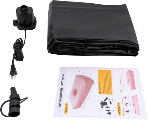 09a286836aed3d70 BBL Air Mattress with Hole, 72x17in Post-Surgery Inflatable Bed with Electric Pump, Brazilian Butt Lift Recovery, Swimming Pool Floating Bed for Camping Traveling Hiking (Black)