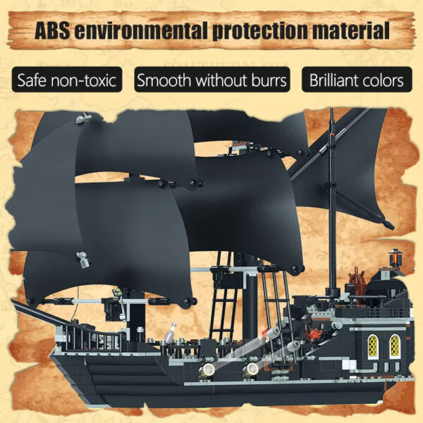 09adec8237399fde Pirates Of The Caribbean Ship Queen's Revenge Warship Black Pearl Sailboat Building Block Bricks MOC 4195 Assembly Toys Kid Gift