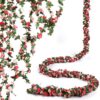 BLEUM CADE 12Pcs 98.4Ft Flower Garland Artificial Rose Vines for Bedroom, Cute Fake Hanging Flower Vines Floral Garland Decorations for Wedding Party Wall Room Decor Aesthetic