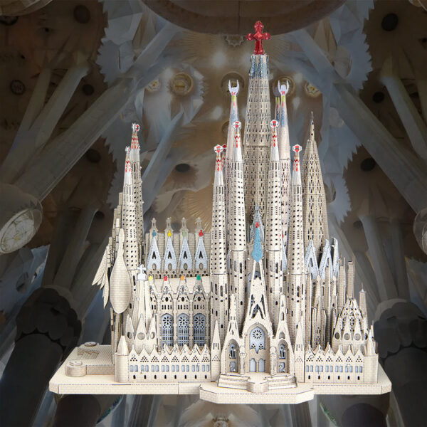 09b25767565cb384 Piececool 3D Metal Puzzles La Sagrada Família Model Kits Jigsaw Toy DIY Set for Adult Collection Building Blocks
