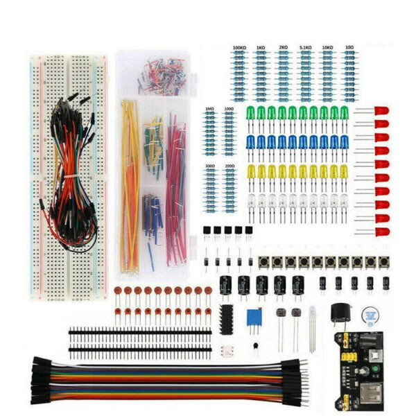 09b3d14ddbf76937 830Pcs/Box Project Starter For Arduino UNO R3 DIY Kit Electronic Component Set With Tie-points Breadboard