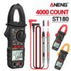09b99fce9f81aaab ANENG ST180 4000 Counts Digital Clamp Meter AC Current Multimeter Ammeter Voltage Tester Car Amp Hz Capacitance NCV Ohm Tool