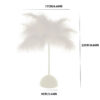 1PC Battery Power Led For Bedroom Wedding Decoration Feather Table Lamp With Smart Room Night Light