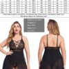 Avidlove Plus Size Babydoll Womens Snap Crotch Lingerie V Neck Lace Nighty Sleepwear L-5XL