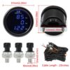 09dc5663e9edd608 A Triple Dual Display Air Pressure Guage LED Digital Air Suspension Gauge 0-220PSI with 3pcs/2pcs 1/8NPT Sensors For Car Gauge