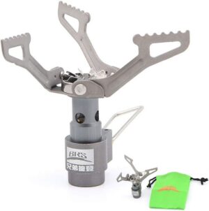 BRS Outdoor BRS-3000T Ultra-Light Titanium Alloy Miniature Portable Picnic Camping Gas Cooking Stove Portable Ultralight Burner 25gram