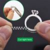Anpro 15 Pack Size - with 3 Sizes Clear Sizer Adjuster Loose Rings,Spiral Silicone Tightener Set,Invisible Ring Guards(Please See Below Picture for The Steps)