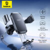 Baseus Metal Car Phone Holder Gravity Phone Stand Air Vent Car Holder Stand for iPhone Xiaomi Samsung Huawei Realme Moile Phone