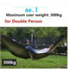 0a0a469b19a64d6e Outdoor Camping Hammock With Mosquito Net Lightweight Hanging Hammocks High Strength Parachute Fabric Hanging Bed Net 250x120cm