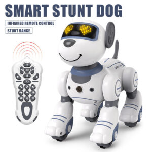 0a177e79571f7762 Funny RC Electronic Stunt Voice Command Programmable Touch-sense Music Song Robot Dog for Children's Toys