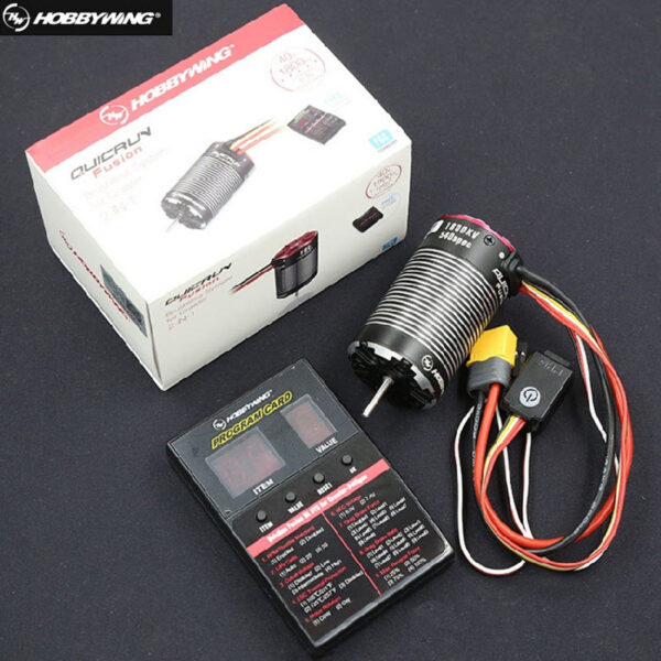 RC Car Parts Hobbywing Fusion 2 in 1 Crawler Motor ESC Speed Controller All-in-one XeRun 1800KV 2300KV Setting Card Program Box