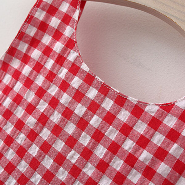 0a38dd7f0d91aaa0 2Pcs/Set Summer Baby Girl Dress Sweet Bowknot Plaid Children Clothes Lovely Thin Soft Clothing For Kids Toddlers Party Dresses