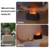 0a563812b7e6b6a2 New Simulation Flame Aromatherapy hine Mini Air LED Colorful Light Timer Humidifier Home Perfume Diffuser