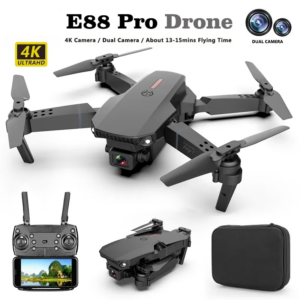 0a565f83670982b9 E88 Pro Drone WIFI FPV Mini Dron With Wide Angle HD 4K 1080P Camera Height Hold RC Plane Foldable Quadcopter Helicopter Gift Toy