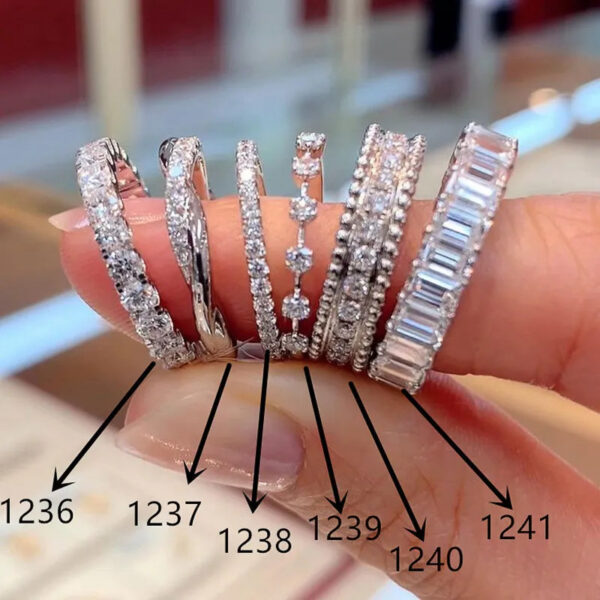 0a5ad8b76d3ce0dd Diamond Ring Finger Fine Jewelry Designer Shining CZ Zircon Wedding Engagement Rings For Women Lovers Gifts