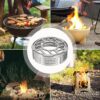 In der Camping-Windschutzscheibe – Herdbauernhof im Freien, Lagerfeuer-Windblock | Tragbarer Edelstahl-Windschutzscheibenring, hitzebeständiges Schild zum Stechen und Kochen