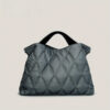 0a70bb3be2f5a11d Trendy Puffer Quilted Tote Bag, Rhombus Nylon Shoulder Bag, Soft Padded Handbag For Women