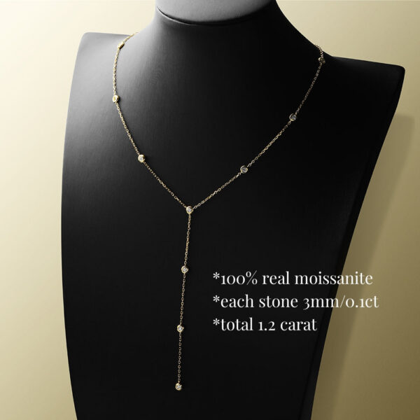 TBCYD 3/4/5mm D Color Moissanite Choker Necklace For Women S Sier Round Cut Diamond Bubble Neck Chain Party Jewelry Gifts