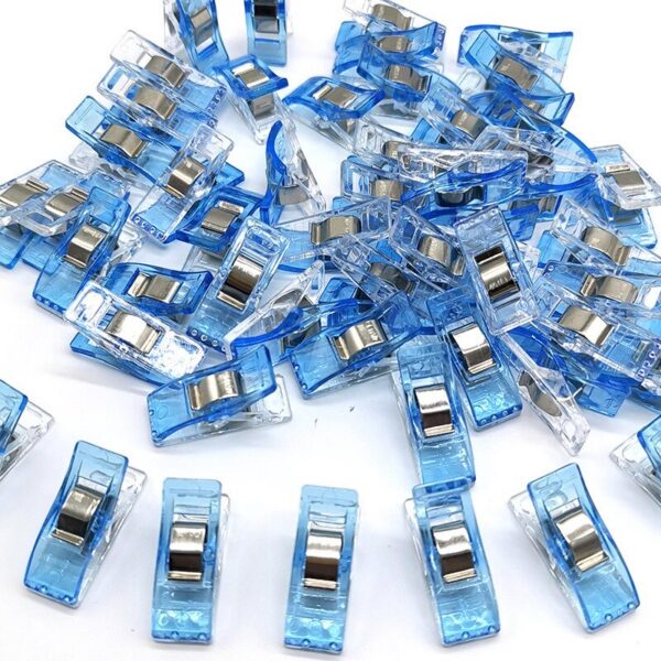0a9f00300221de5c 50 Plastic Clips, Multiple Colors For And Clothes Supplies Fixing Clip for Patchwork Sewing