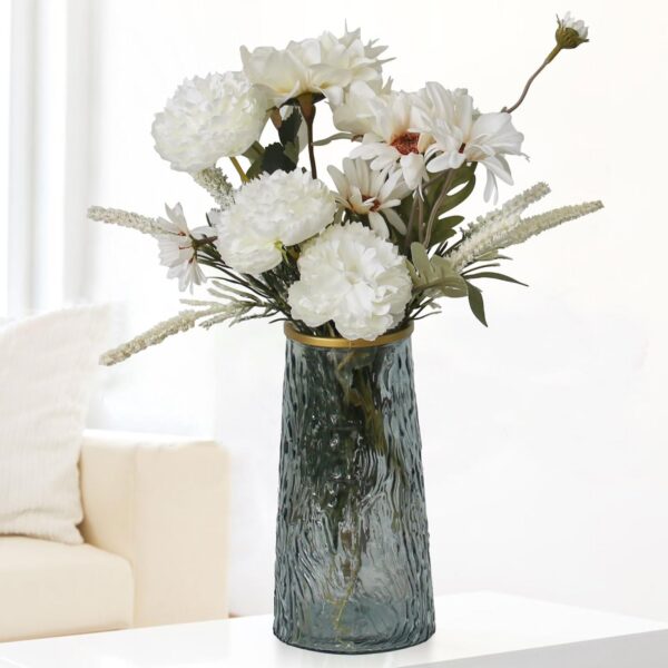 Faux Flowers in Vase,Artificial Flowers in Vase,Table Centerpieces for Dining Room,Flower Centerpieces for Tables,Fake Flowers with Vase,Kitchen Table Decor,Coffee Table Decor