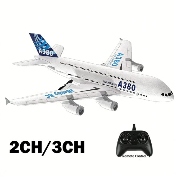 A380 Airplane Airbus RC Airplane Foam Toys 2.4G Glide Fixed Wing RTF Plane Outdoor Toys Drone Modle Easy Fly Children Gift
